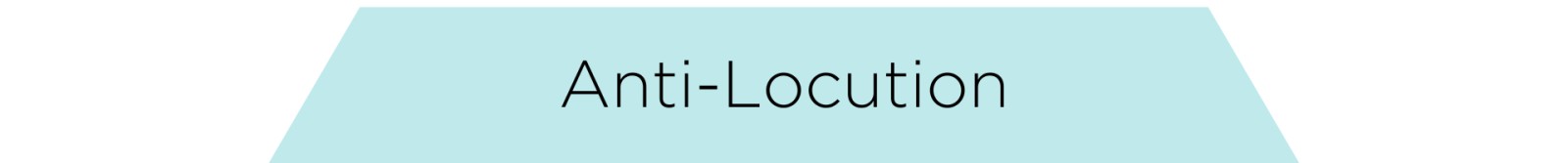 Allport's Scale Level 1: Anti-Locution
